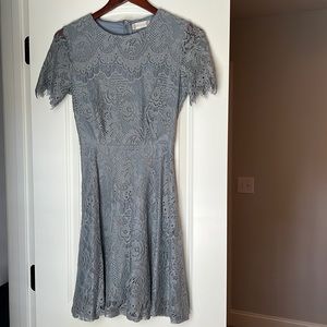 Altar’d state dress. Lace. Dolphin blue. Size small